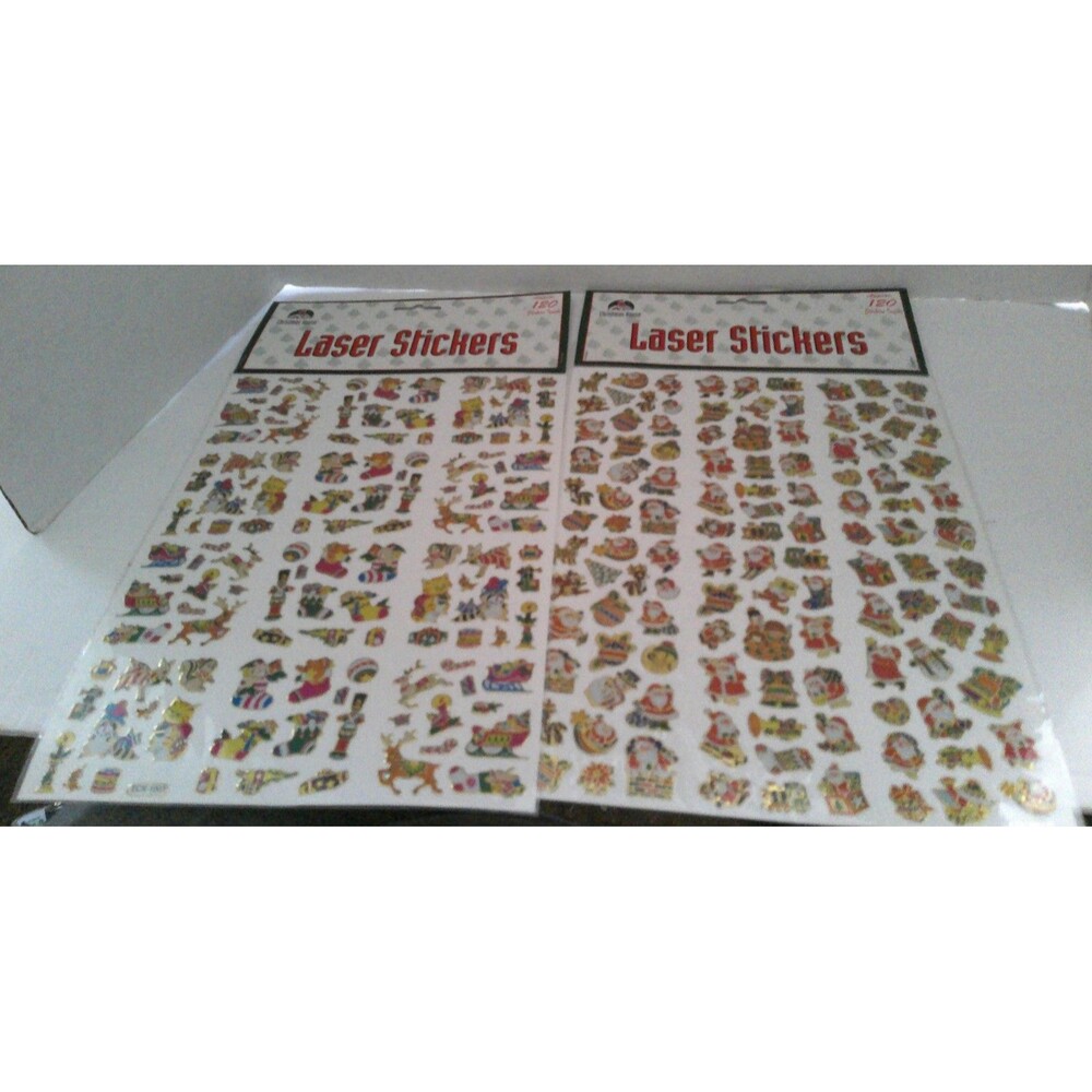 Christmas House Laser Stickers 2 sheets